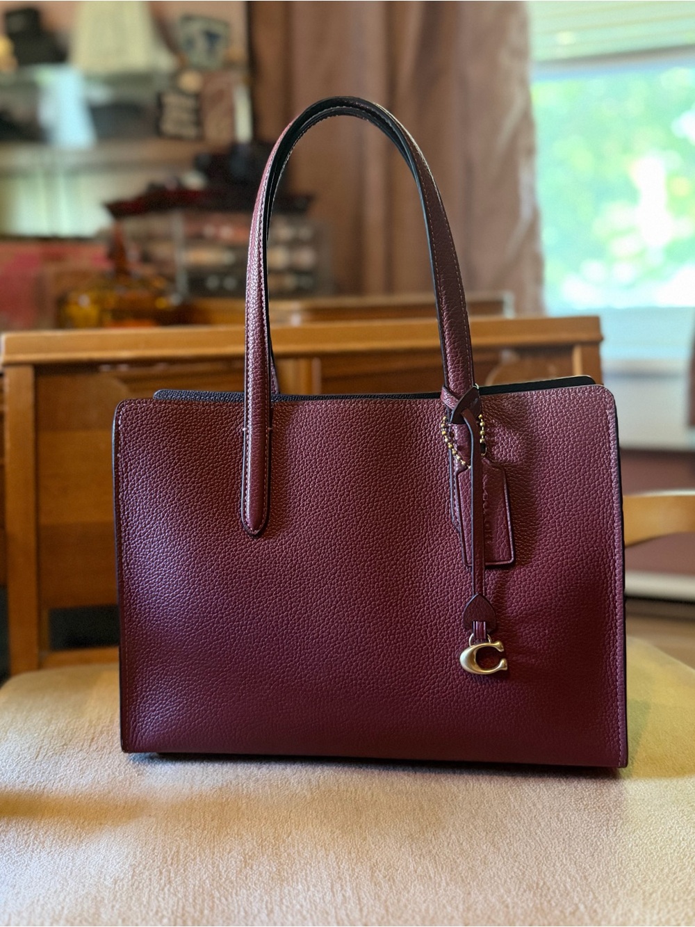 Coach Carter caryall 28 - brass/wine CJ806